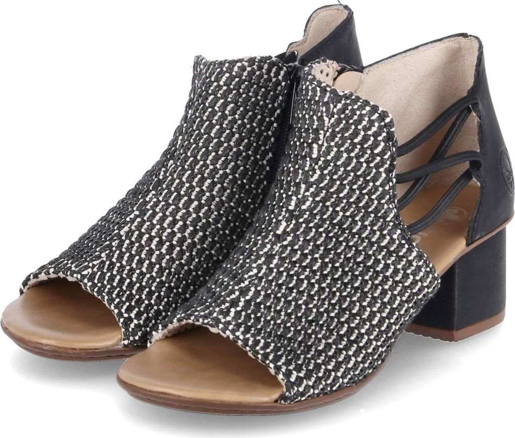 Rieker Sandalette schwarz kombi. in Gr. 42