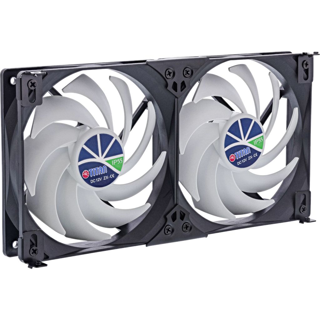 Titan TTC-SC22 /V2+ Kühlschrank-Doppellüfter 140x25mm IP55 für Camping