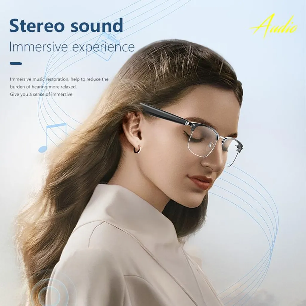 Lunettes de Traduction Instantanée Connectées avec Bluetooth Tactile - 3