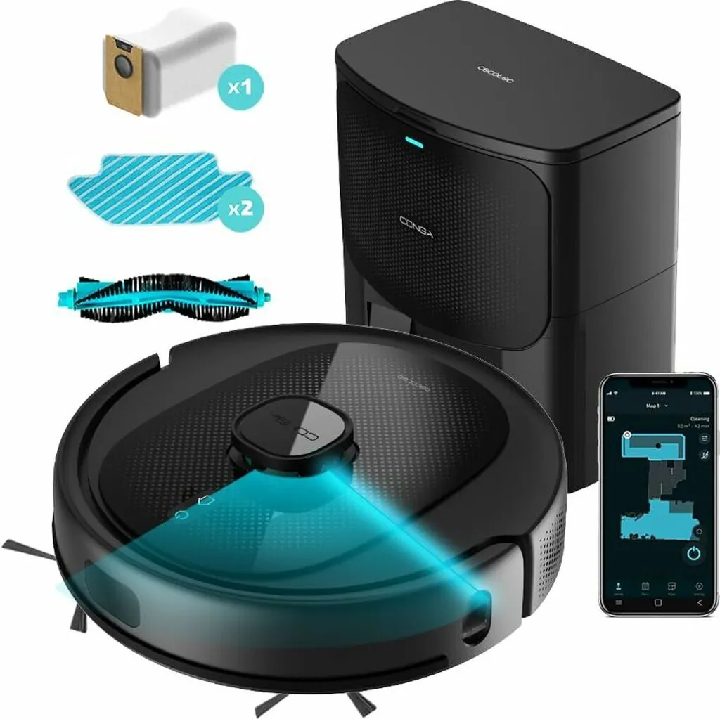 Fini la Poussière avec le Robot Aspirateur Conga 8290 et Base Autonome