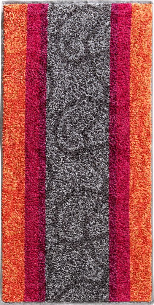 Erwin Müller Handtuch Paisley" orange 50x100 cm"