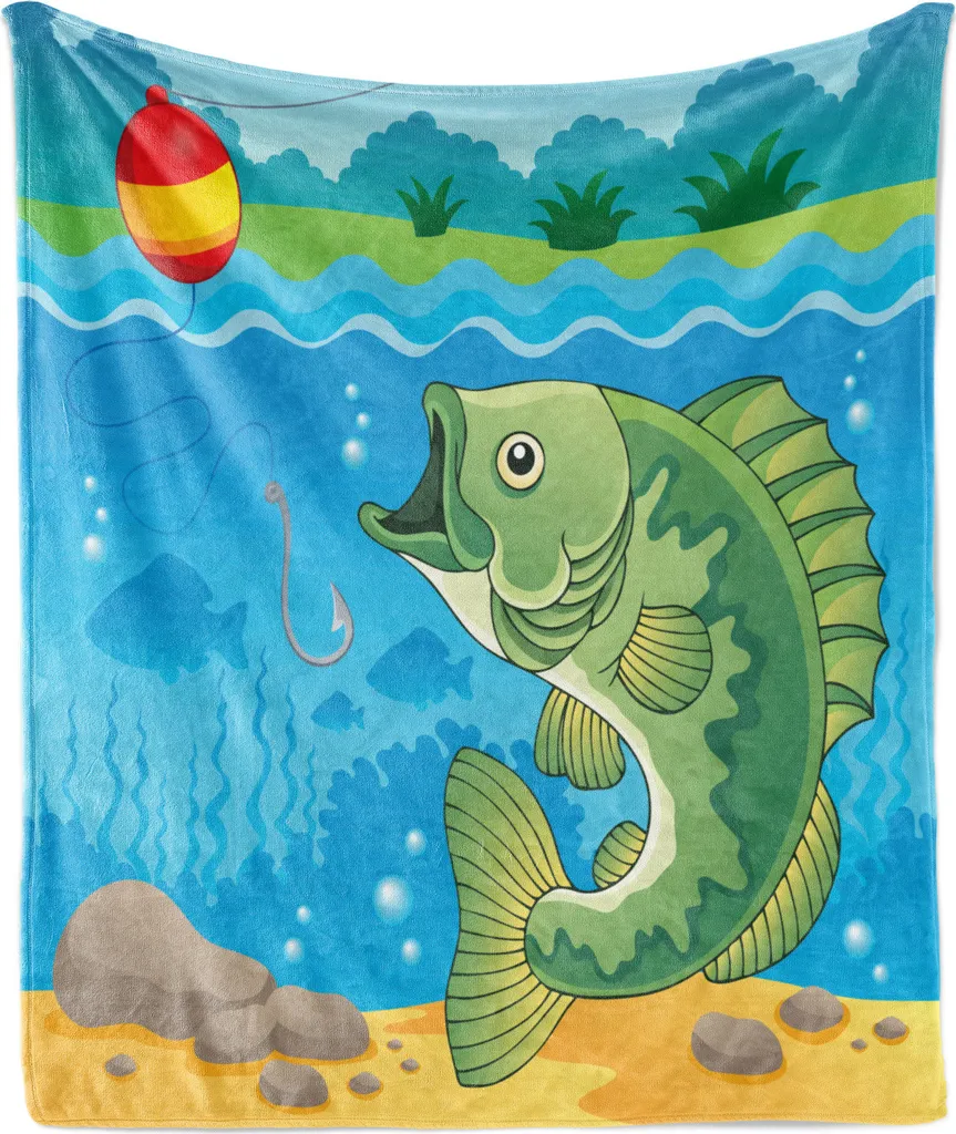 Plaid Decorativo ABAKUHAUS Pesca Acquatica 125x175 | Home Decor Chic