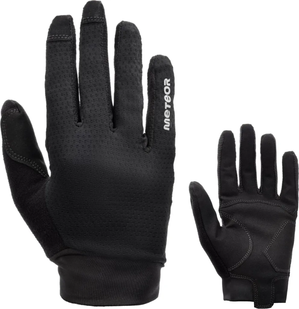 Gants Meteor FULL MX100 BIKE antidérapants et respirants Noir Taille XL