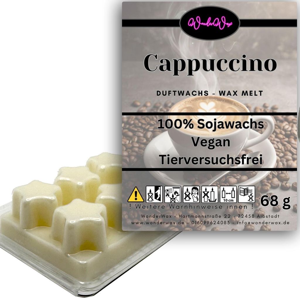 WonderWax Duftwachs Wax Melts für Duftlampe, 6 Sterne Duftmelt Wachsmelt Sojawachs Duftwachs Würfel für Raumdüfte, Wachs Duftöl Winter Indoor ...