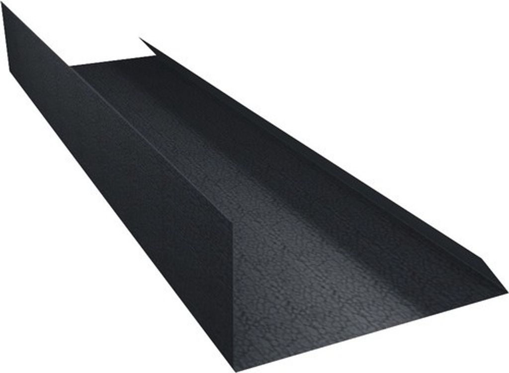 PRECIT Kantenwinkel Schürze Big Stone Graphitgrau RAL 7024 1000 mm x 100 mm