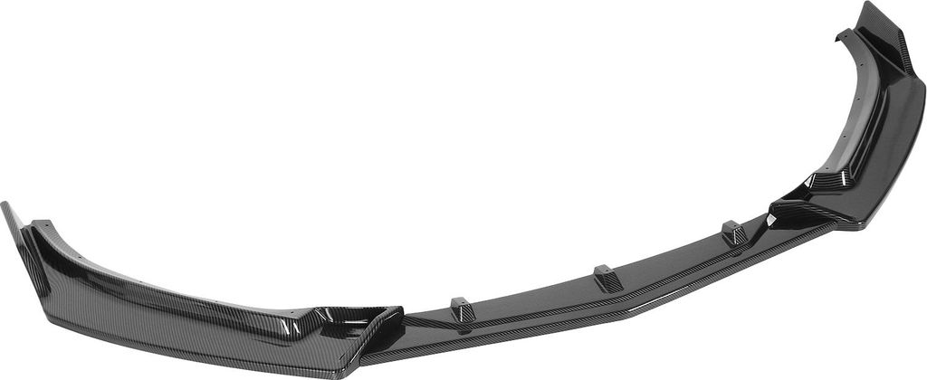3-teiliger Frontstoßstangen-Lippenspoiler im Kohlefaser-Stil, passend für Mazda 3 Axela 2014-2019