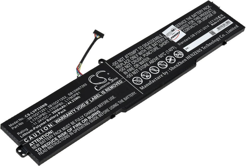 Akku kompatibel mit Lenovo Typ 5B10Q71252