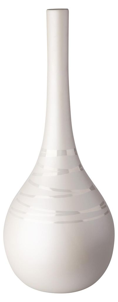 Vase Lustral (18x45cm), cremefarben