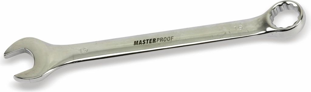 MASTERPROOF Gabel-Ringschlüssel, 19 mm