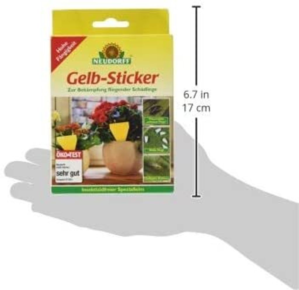Neudorff Gelb-Sticker 10 Stück Produktbild 22