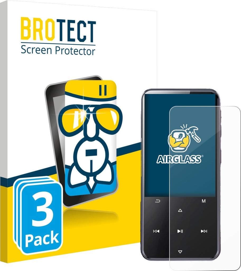 3x BROTECT Schutzglas für AGPtek M3 Schutzfolie Panzer Folie Glas Display Schutz klar