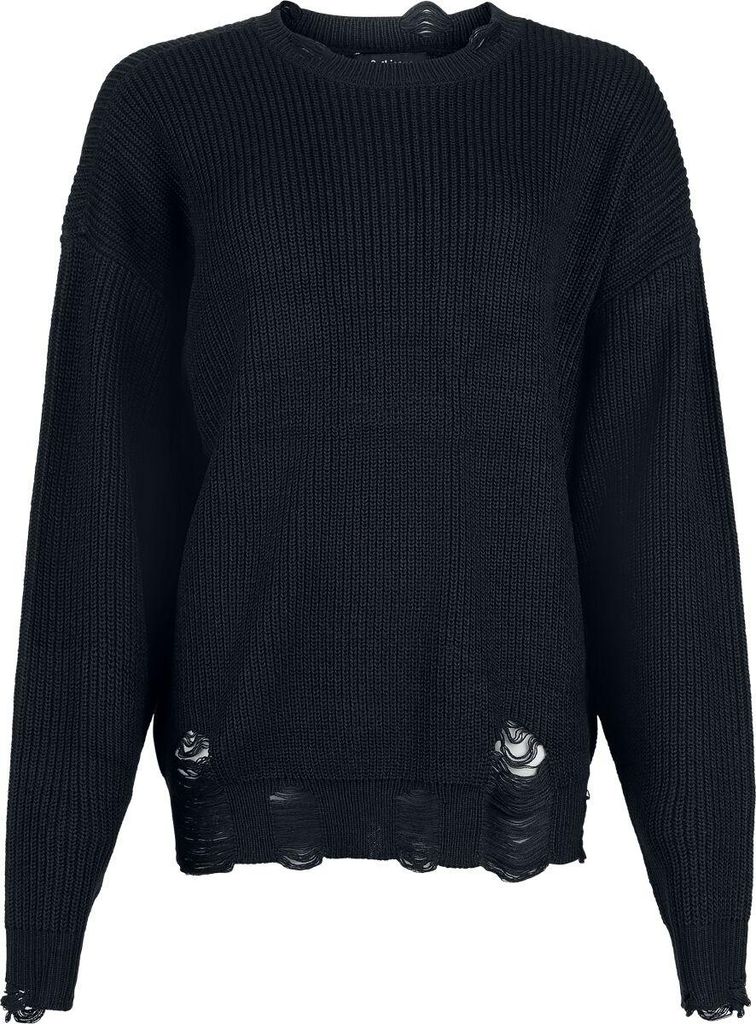 Gothicana by EMP Damen schwarzer Strickpullover M