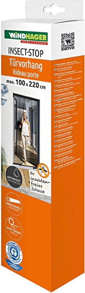 Windhager 03793, Panel, Antracit, Jednobarevný, Polyester, Obrázek produktu 