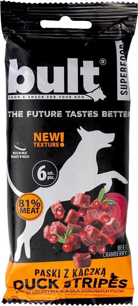 Bult | Tasty Strips Superfoods - Anatra - 300 g - 6 pezzi - Immagine del prodotto 