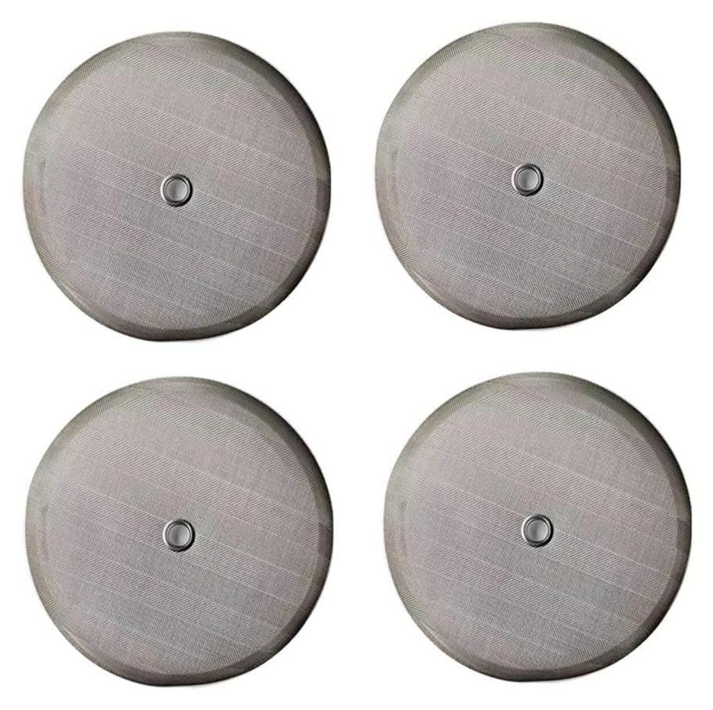 French Press Filter 11,4 cm - Universal-Ersatzscheibe für französische Presse, inklusive Metall-Zentrierring für 1,5 l, 12 Tassen französische ...