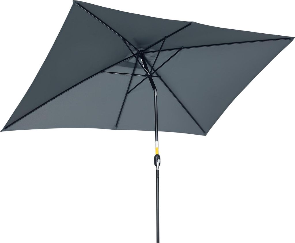 Outsunny Parasol de jardin Parasol droit inclinable Image du produit 