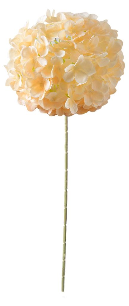 Realistisch wirkende künstliche Hortensie, 68,5 cm (27 Zoll), große Kunsthortensie aus Seide mit langem Stiel, ideal für Vase, Hochzeit, Party, ...