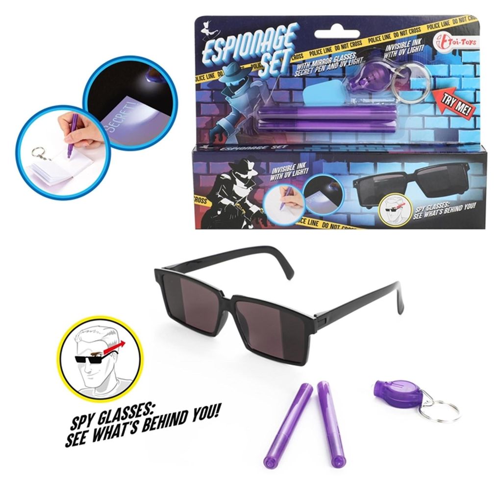 Toi-Toys - Spionage-Set mit Spiegelbrille, Geheimstift und Produktbild 