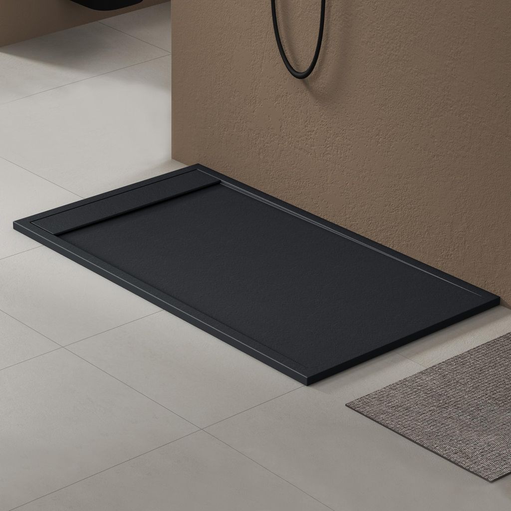doporro Duschtasse Duschwanne 90x160x3cm aus Mineralguss in Produktbild 