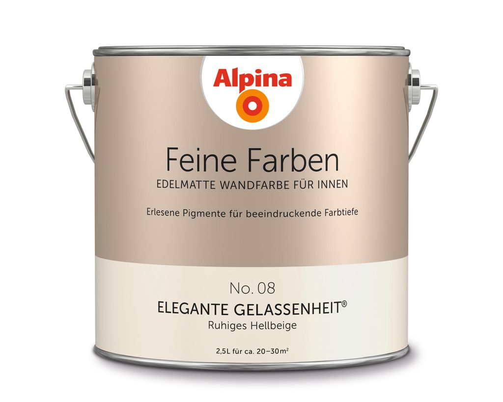 Alpina Feine Farben Wandfarbe No. 08 Elegante Gelassenheit Produktbild 