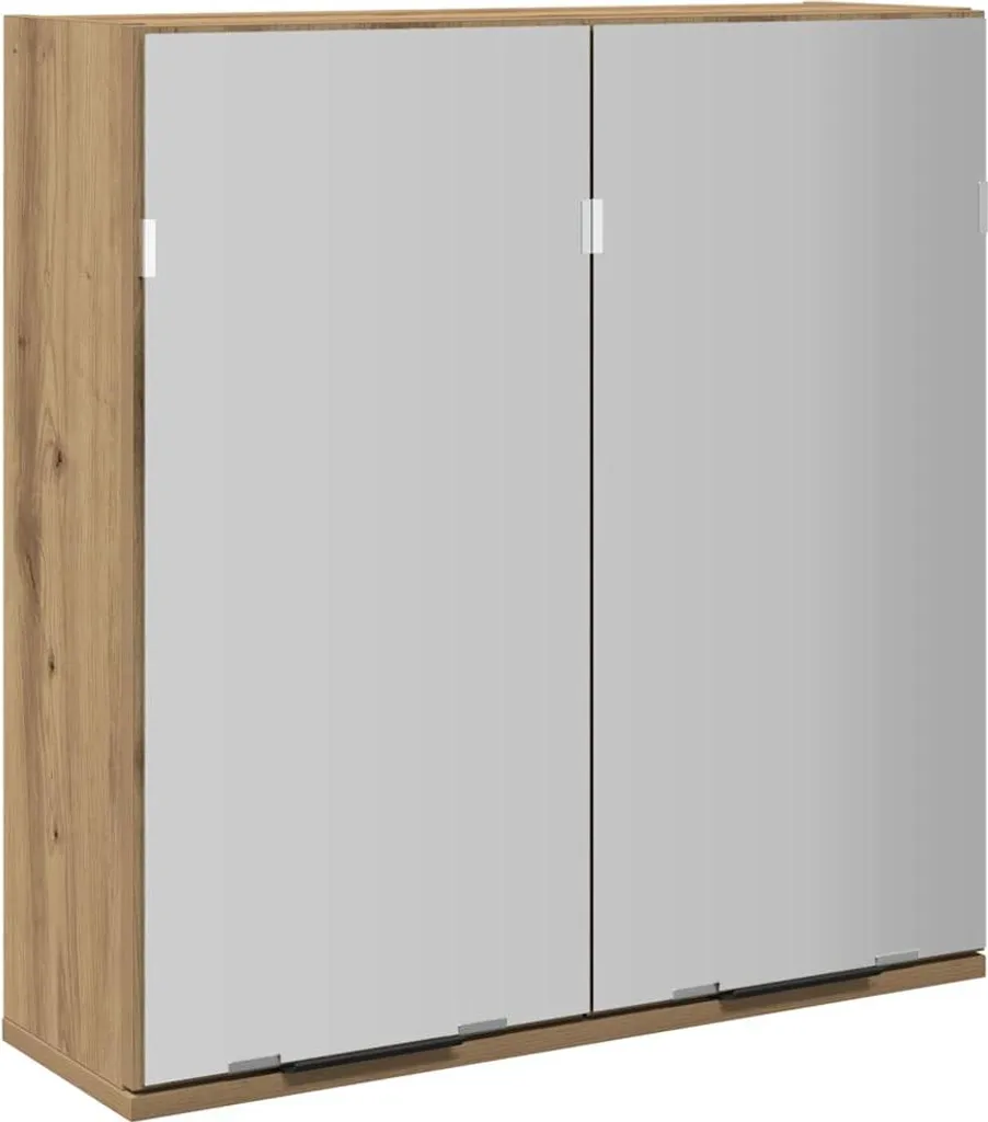vidaXL Armoire de toilette Artisan-Chêne 64x20x66,5 cm en bois composite