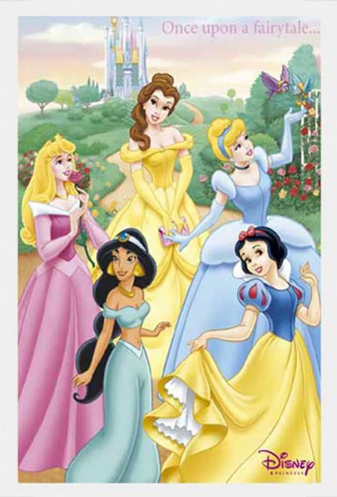 Regalo Disney Principesse: Poster Maxi e Cornice Shinsuke Bianca MDF