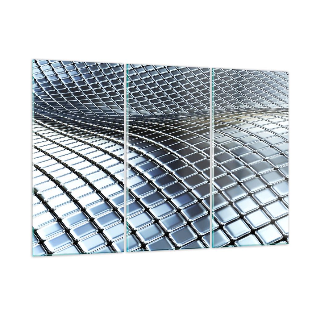 Bilder auf glas - Metall Matte Chrom Aluminium - 105x70cm - Glasbilder - Wandbilder - Kunstdruck - zum Aufhängen bereit - Wanddekoration aus Glas ...