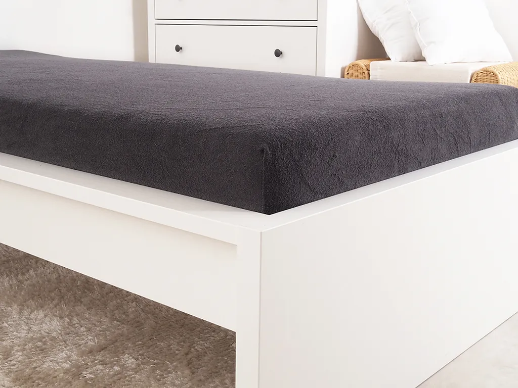 Drap de lit anthracite 70x140 cm - Éponge épaisse série EXCLUSIVE