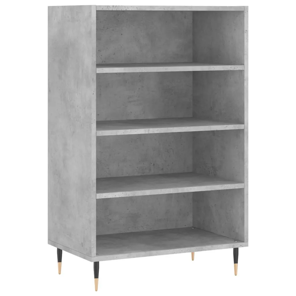 SYFAX Credenza Multiuso 57x35x90 cm Grigio Cemento | Arredo Pratico - 1