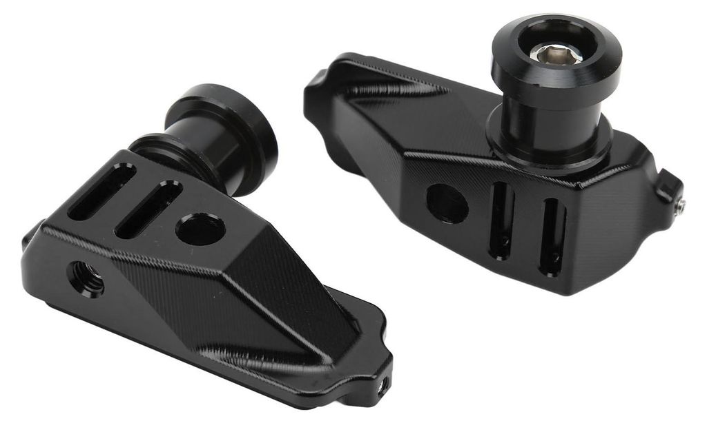 Schwarz Motorrad Hinterachsblöcke Kettenspanner Aluminiumlegierung Ersatz für CB500F CB500X CBR500R 2013-2016