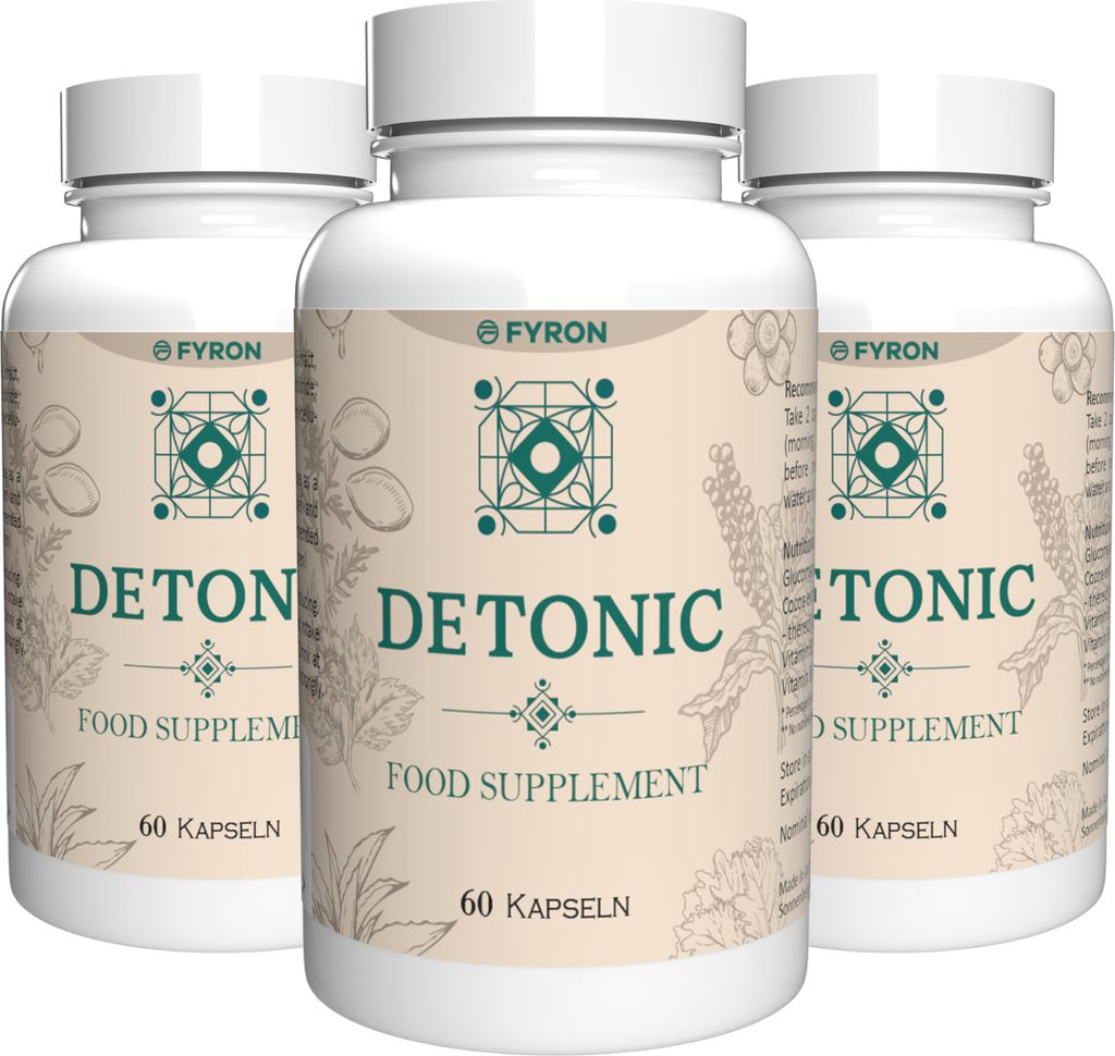 Detonic - 180 Kapseln (3x 60 Kapseln) - 3er Pack Produktbild 
