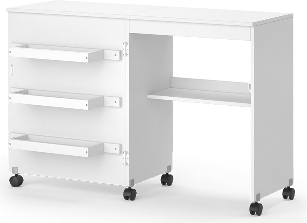 Vicco Stół do szycia Carmen, 118.5 x 79.5 cm z 3 półkami, Zdjęcie produktu 1