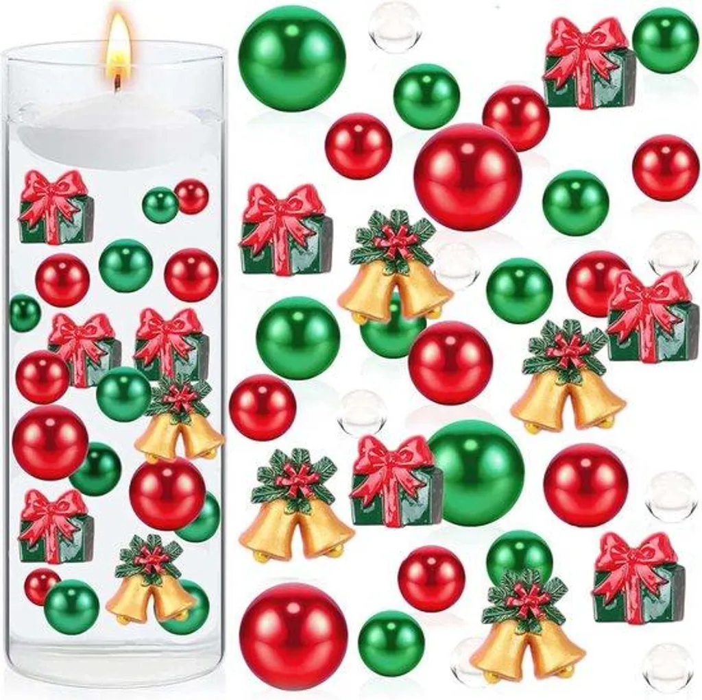 Décoration de boules de Noël flottantes - 6066 perles d'eau pailletées
