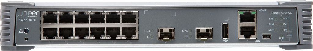 Juniper EX2300-C - Managed - L2/L3 - Gigabit Ethernet (10/100/1000) - Rack-Einbau - 1U