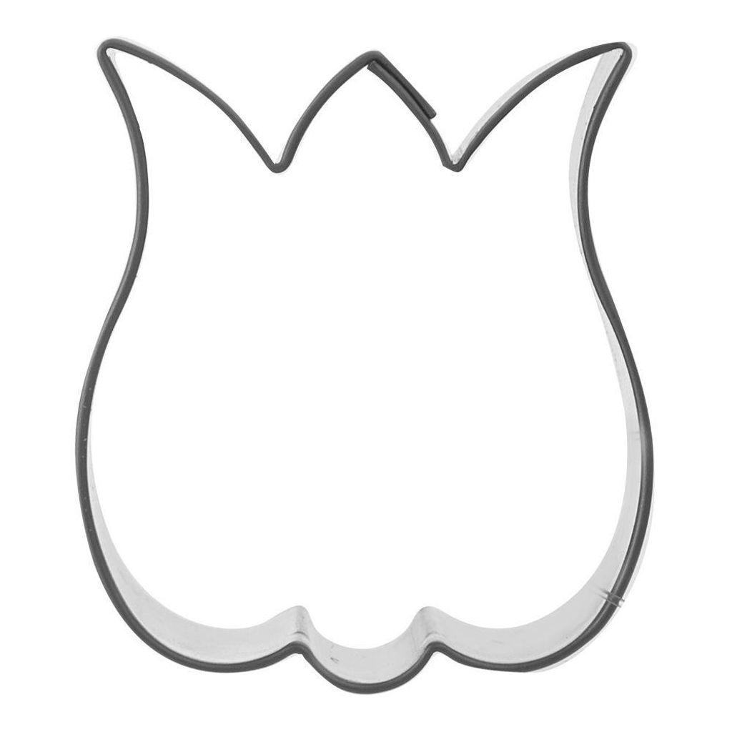 Orion Keksausstecher Ausstechform Ausstecher für Lebkuchen Plätzchen TULPE Blume aus Stahl