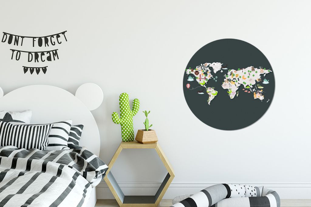MuchoWow - Wand Kreis - Das Schlafzimmer - Die Bilder - Wandmalerei - Kunst für das Haus - das Plastik