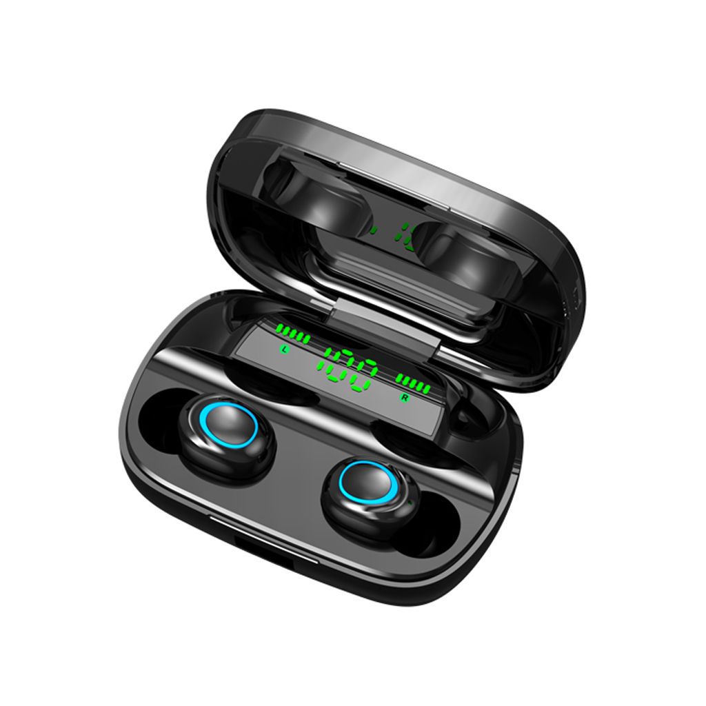 Bluetooth 5.0 Kopfhörer In Ear Sport Headset LED Batterieanzeige Digitalanzeige 