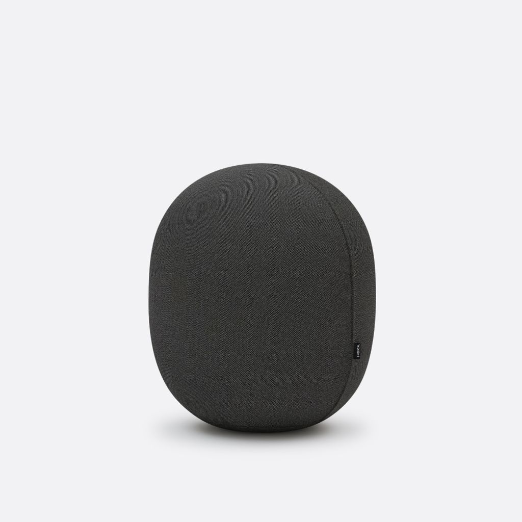MALLOW KNIT Sitzball - Ergonomischer Balanceball für Gesunde Haltung - 56 cm - Design Award 2024 - Black
