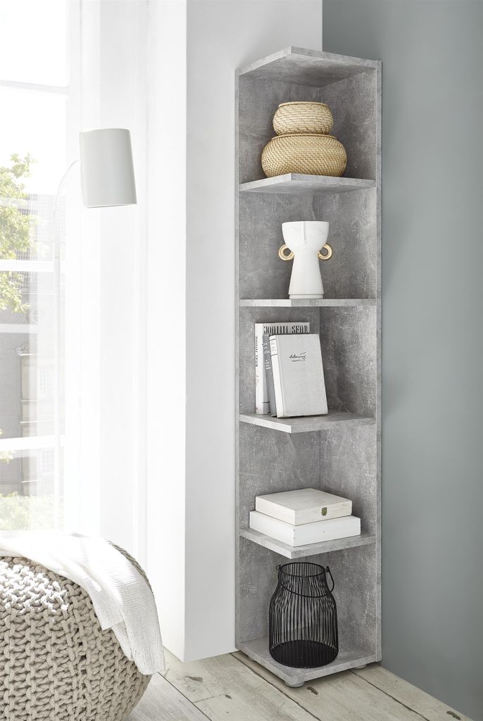 Eckregal Bücherregal Standregal Holzregal Dekoregal Produktbild 