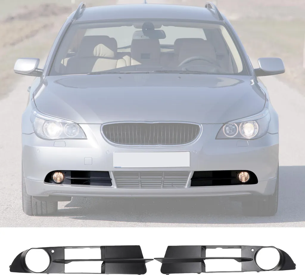 Cache Grille de Phare Antibrouillard ABS Robuste pour BMW Série 5 E60 - 4