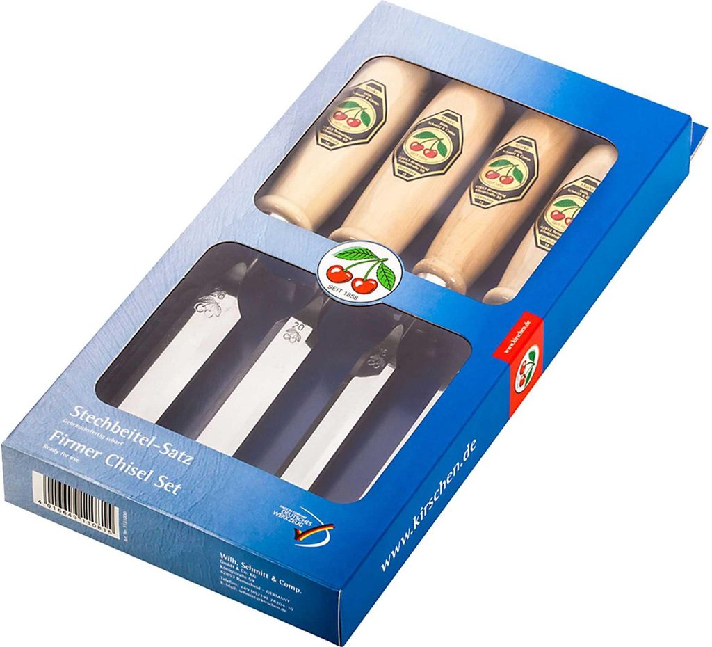 Cerises - Set de ciseaux à bois - 4 pièces - en carton de Image du produit 