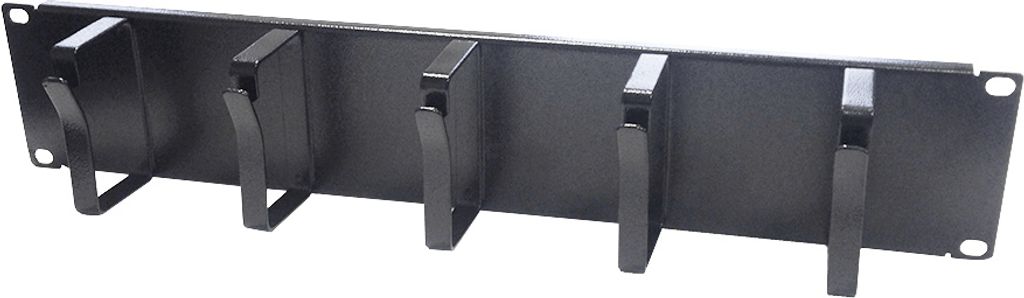 19 Zoll Kabelführungsleiste Metall – 2 HE Produktbild 