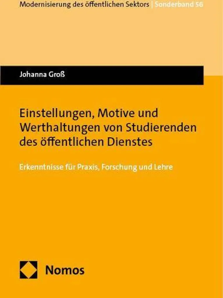 Livre : Attitudes et Valeurs des Étudiants du Service Public - Étude