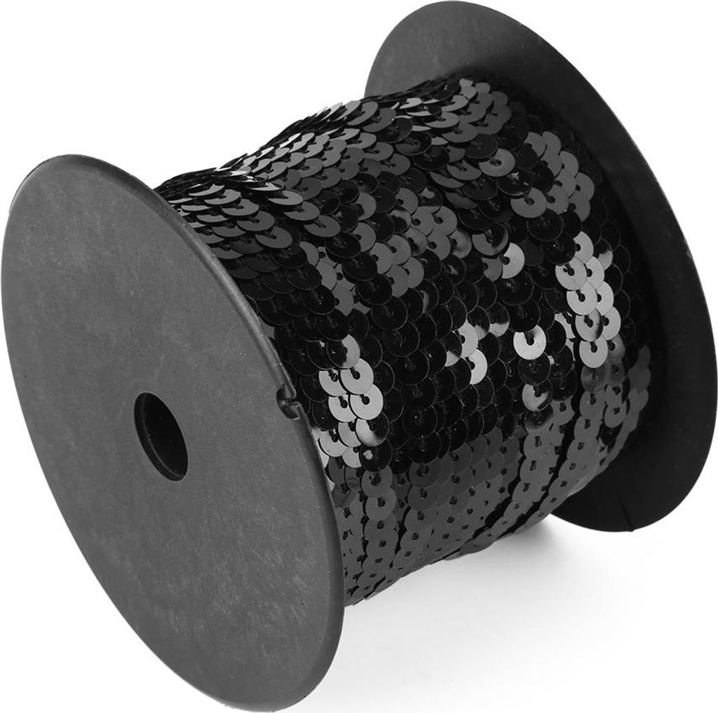 DIY 100 iarde 6 mm lucido assetto cucito catene piatto Immagine del prodotto 