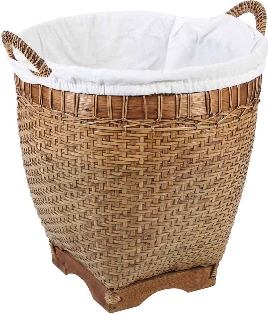 Rattan Wäschekorb Lea mit Henkel, Größe:L