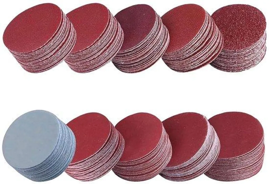 Papier de verre 50 mm pour rénovation auto et bois - 100 feuilles multi
