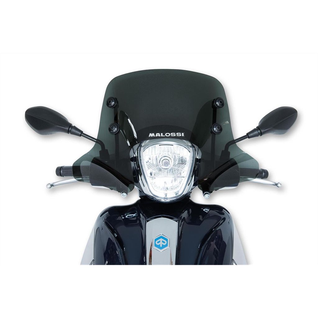 Windschild Malossi Sport Screen, rauchgrau dunkel, 540x370x3mm für Piaggio Medley Bj. 2016