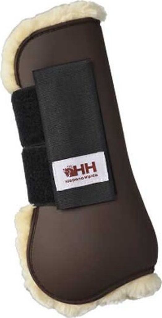 Hispano Hipica Deluxe Sheepskin Vordersehnen-stiefel Braun Full Braun Full