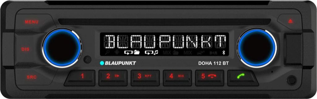 Autoradio Blaupunkt Doha 112 BT, format 1-DIN, 12 V, Image du produit 