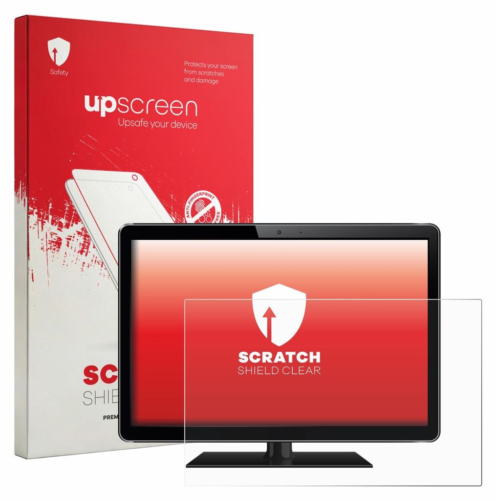 upscreen Schutzfolie für Flachbildschirme mit 38.9 cm (15.3 Zoll) Displays 329 x 205.6 mm Displayschutz Displayschutzfolie Folie Klar Transparent